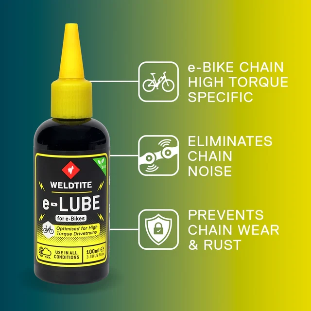 Weldtite E-Lube Olje 100 ml 100 ml, kjedeolje for elsykler og e-MTB 