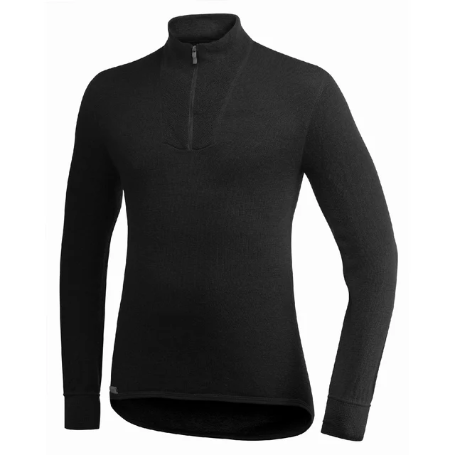 Woolpower ZIP Turtleneck 200 Undertrøye Sort, Str. M 