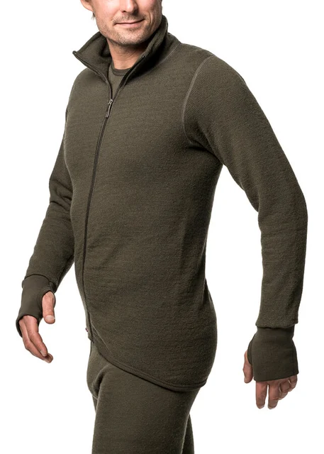 Woolpower Full Zip Jacket 400 Jacka Pine Green, Str. 3XL 