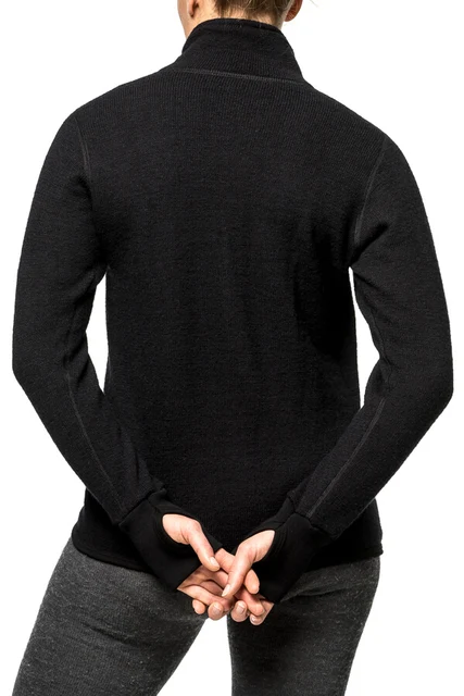 Woolpower Full Zip Jacket 600 Jakke Sort, Str. M 