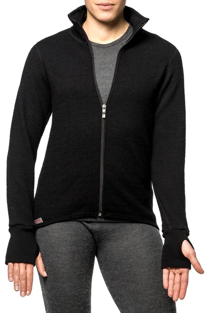 Woolpower Full Zip Jacket 600 Jakke Sort, Str. M 
