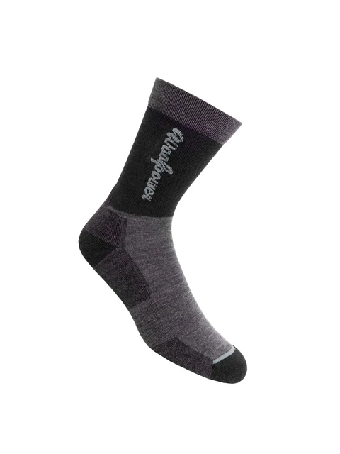 Woolpower Logo Motion 400 Sokker Sort, Str. 40-44 