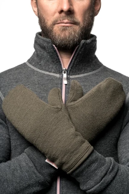 Woolpower Mittens 400 Votter Grønn, Str. M 