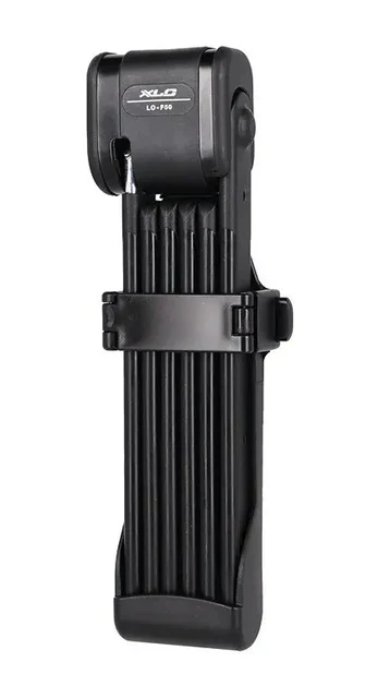 XLC LO-F50 Foldbar Lås Blå, Nøkkel, 800 mm, 7/15, 830 gram 