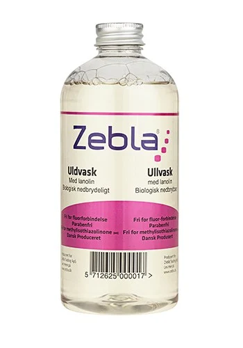 Zebla Ullvask 500ml, Bevarer ullens kvaliteter 
