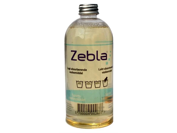 Zebla Sports Wash Vaskemiddel 500 ml, lukt nøytraliserende løsning! 