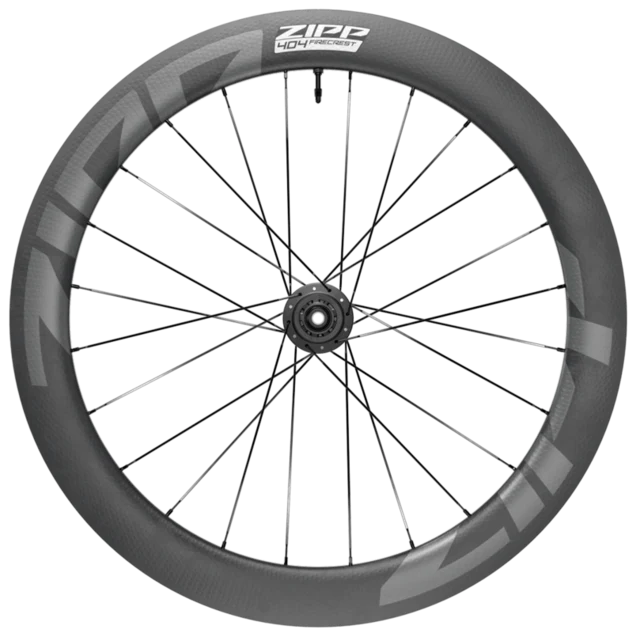 Zipp 404 Firecrest Tubeless Disc Forhjul Kolfiber, 700x23c, 58 mm, 660 g 