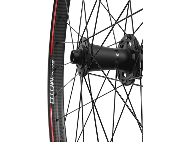 Zipp 3Zero Moto 27,5" Framhjul Svart, Karbon, 15 mm TA, 6-bolt 