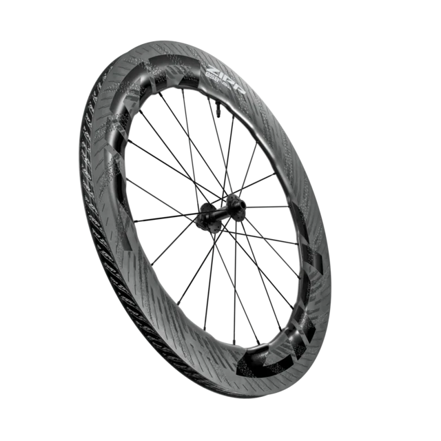 Zipp 858 NSW Tubeless Disc Framhjul Keramiske lagre, 82/85mm 