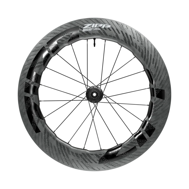 Zipp 858 NSW Tubeless Disc Bakhjul Keramiske lagre, 82/85mm, Shimano/SRAM 
