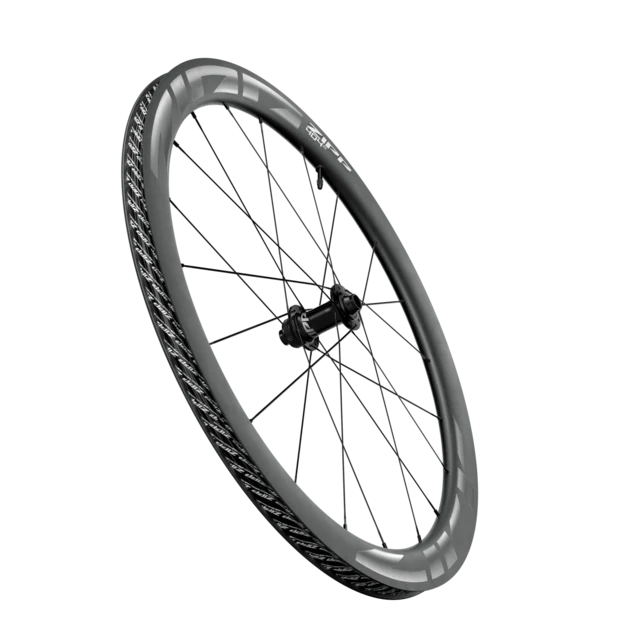 Zipp 404 S Framhjul Karbon, TLR, Mørk grå logo 