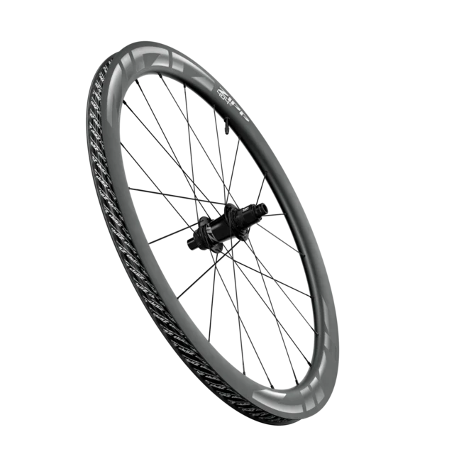 Zipp 404 S Bakhjul Karbon, TLR, SRAM/Shi Road,Mørk grå logo 