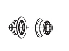 Zipp Axle End Cap Set Zipp 176/177 bak, Felgbrems, QR