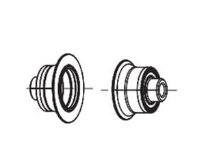 Zipp Axle End Cap Set Zipp 176/177 bak, Felgbrems, QR