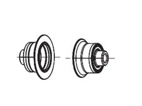 Zipp Axle End Cap Set Zipp 176/177 bak, Felgbrems, QR