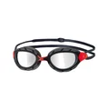 Zoggs Predator Titanium. Sv&#248;mmebrille Sort/Gr&#229;, Titanium, Regular