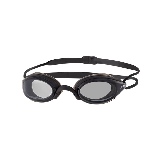 Zoggs Fusion Air Reg. Svømmebrille Black/Black, Tint Smok, Regular 