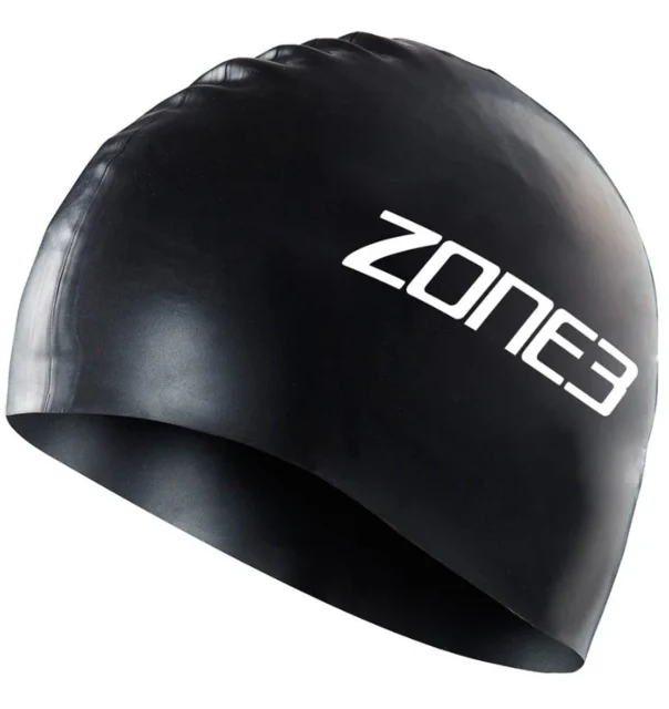 Zone3 Silicone Swim Cap Badehette Yellow, Str. OS 
